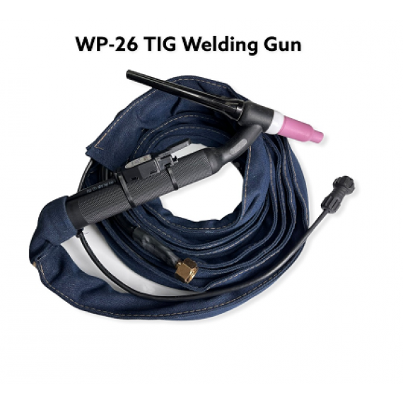 TIG 焊接槍WP-26/WP-26F(可彎式)氬弧焊槍 氬弧焊機配件 風冷焊槍WP-26 5M/10M TIG 焊接適配器，用於高頻升降 TIG 電焊機 